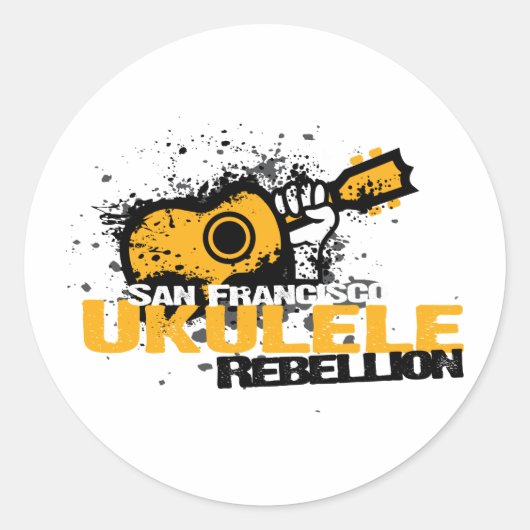 Sticker Rond Logo sf Ukulele (Devant)