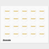 Sticker Rond Logo Shazam Jaune/Rouge (Feuille)