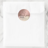 Sticker Rond Logo Sparkle glittery merci (Sac)
