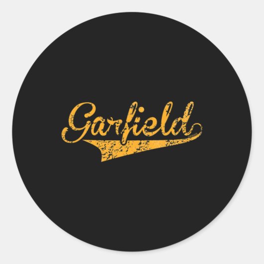 Sticker Rond Logo Sport Garfield   (Devant)