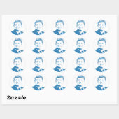 Sticker Rond Logo Stephen Harper (Feuille)