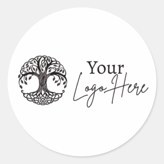 Sticker Rond Logo-Sticker personnalisable (Devant)
