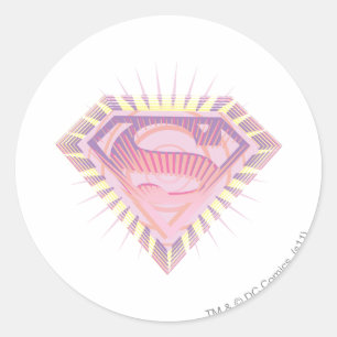 Sticker Rond Logo Supergirl Rad