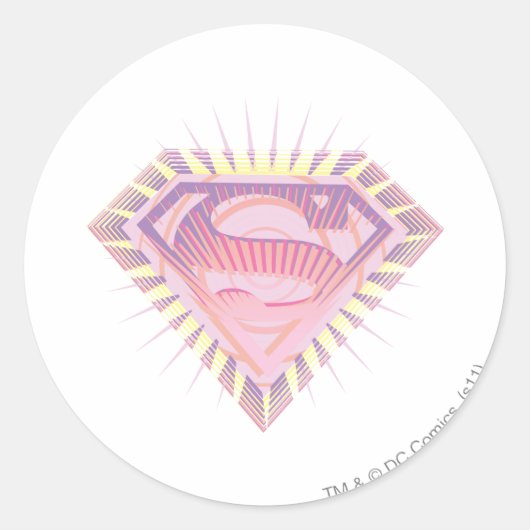 Sticker Rond Logo Supergirl Rad (Devant)