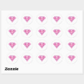Sticker Rond Logo Supergirl rose (Feuille)