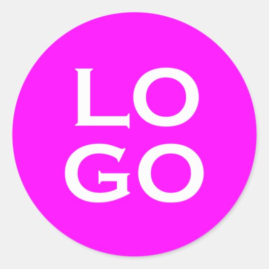 Sticker Rond Logo sur mesure de l'entreprise ou de l'entreprise (Devant)