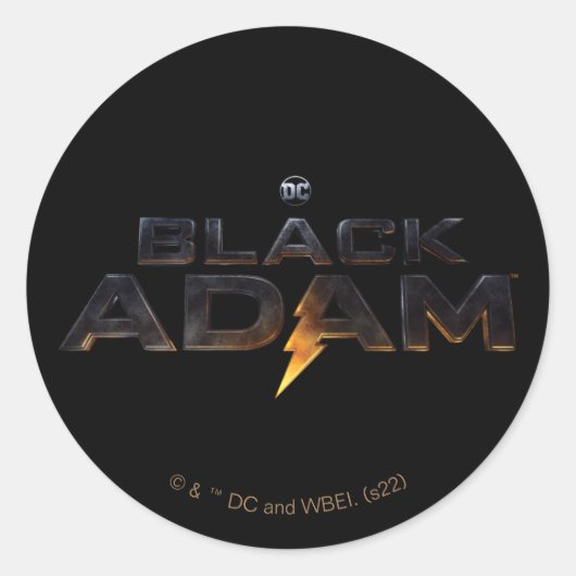 Sticker Rond Logo théâtral Black Adam (Devant)