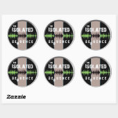 Sticker Rond Logo TIS Couleur transparente (Feuille)
