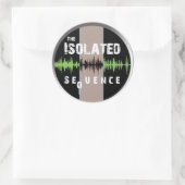 Sticker Rond Logo TIS Couleur transparente (Sac)