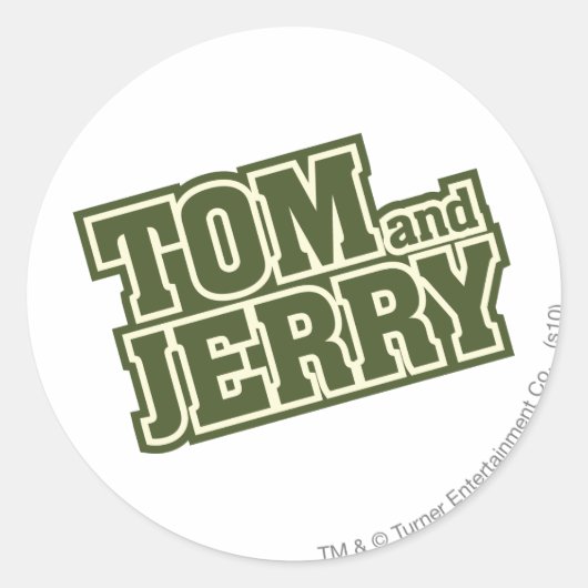 Sticker Rond Logo Tom et Jerry 3 (Devant)