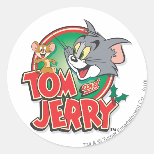 Sticker Rond Logo Tom et Jerry Classic (Devant)