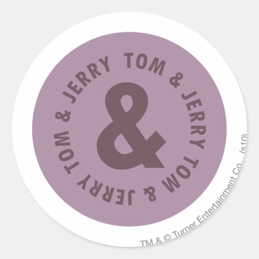 Sticker Rond Logo Tom et Jerry Round 7 (Devant)