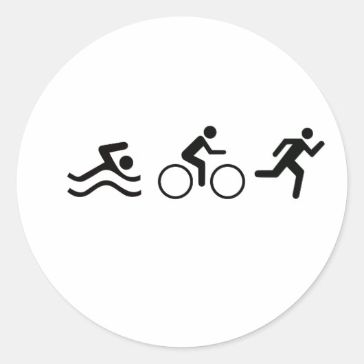 STICKER ROND LOGO TRIATHLON (Devant)