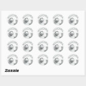 Sticker Rond Logo 'Um Melvin Circle (Feuille)