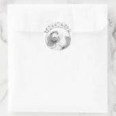 Sticker Rond Logo 'Um Melvin Circle (Sac)