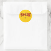Sticker Rond Logo une étoile de l'Espagne (Sac)