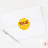 Sticker Rond Logo une étoile de l'Espagne (Enveloppe)
