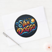 Sticker Rond Logo Van Doggo (Enveloppe)