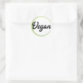 Sticker Rond Logo Vegan (Sac)