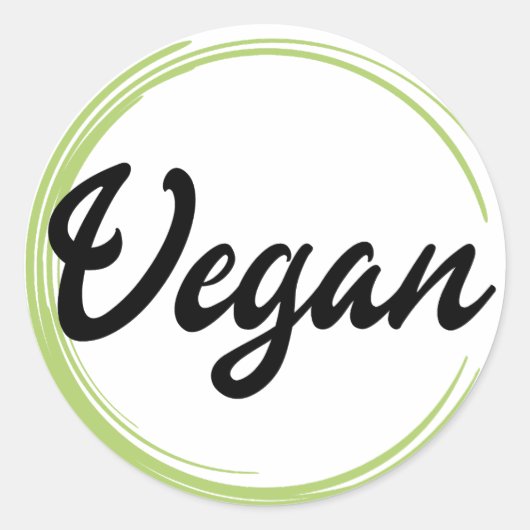 Sticker Rond Logo Vegan (Devant)