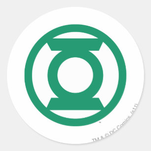 Sticker Rond Logo vert 13 de lanterne