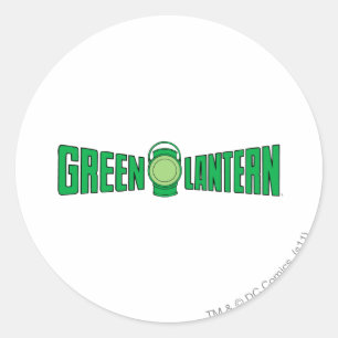 Sticker Rond Logo vert 5 de lanterne