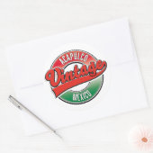 Sticker Rond logo vintage d'Acapulco au Mexique (Enveloppe)
