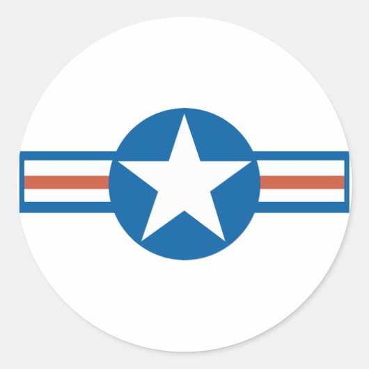 Sticker Rond Logo vintage de l'aviation_2 (Devant)