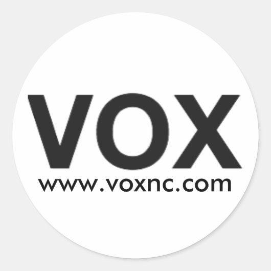 Sticker Rond Logo VOX (Sticker) (Devant)