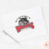 Sticker Rond Logo Wolf (Enveloppe)