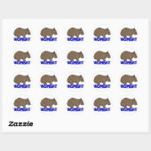 Sticker Rond Logo Wombat III (Feuille)