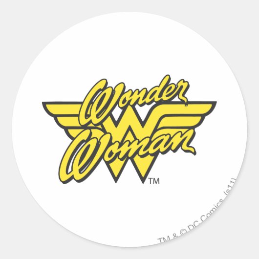 Sticker Rond Logo Wonder Woman 1 (Devant)
