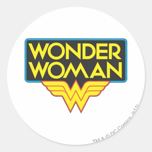 Sticker Rond Logo Wonder Woman 3 (Devant)