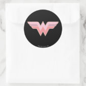 Sticker Rond Logo Wonder Woman Rose and Orange Mesh (Sac)