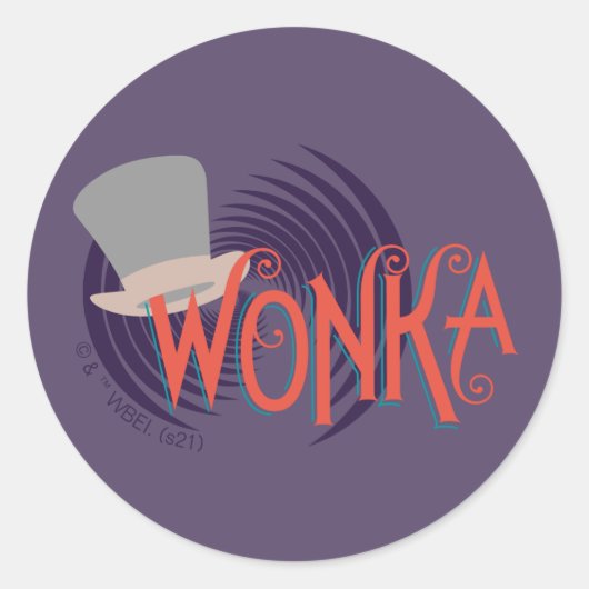 Sticker Rond Logo Wonka Spiral (Devant)