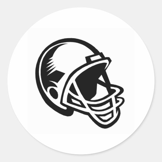 Sticker Rond Logos de casque de football (Devant)
