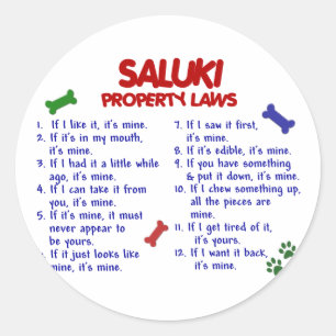 Sticker Rond Lois 2 de propriété de SALUKI