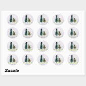 Sticker Rond L'oiseau dit 'tweet' (Feuille)