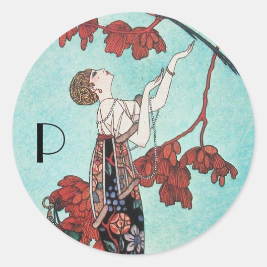 STICKER ROND L'OISEAU VOLONTAIRE, DESIGNER DE MODE BEAUTÉ (Devant)