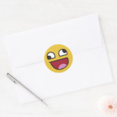Sticker Rond lol goofy yeux emoji (Enveloppe)