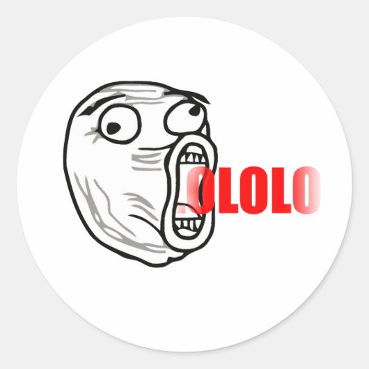 Sticker Rond LOL Guy (Devant)