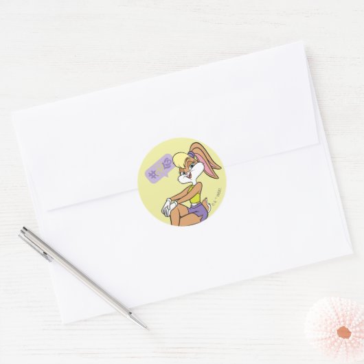 Sticker Rond Lola assis (Enveloppe)