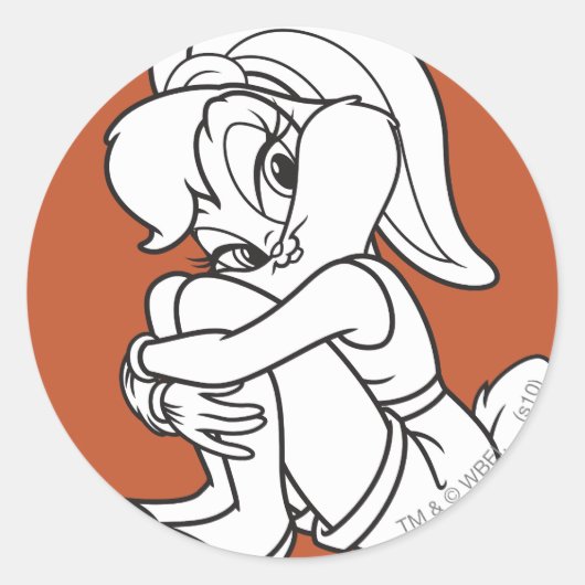Sticker Rond Lola Bunny Flirty (Devant)