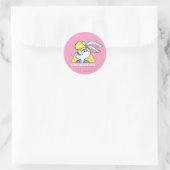 Sticker Rond Lola Bunny Girls ne perdent jamais (Sac)
