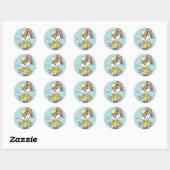 Sticker Rond Lola Finger Heart (Feuille)