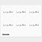 Sticker Rond lolah pasties (Feuille)
