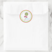 Sticker Rond Lolli Lollipop - Couleurs chaudes (Sac)