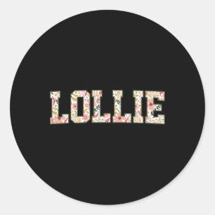 Sticker Rond Lollie Era Floral Best Lollie Ever Mères Jour des