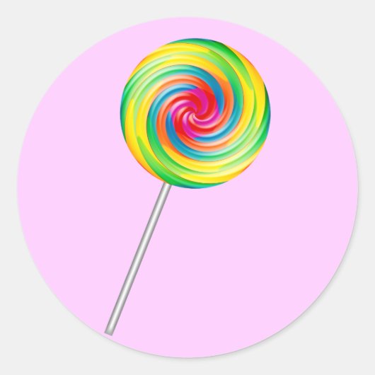 Sticker Rond Lollipop (Devant)
