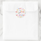 Sticker Rond Lollipop Motif coloré (Sac)